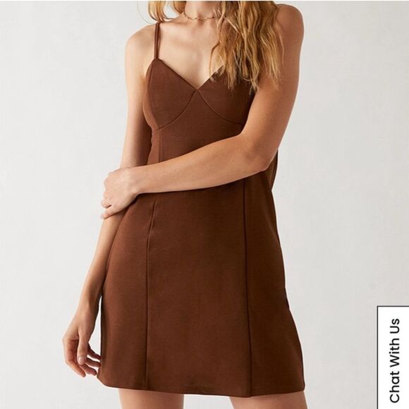 Pacsun Kendall & Kylie Brown Mini Dress Small - Picture 1 of 5